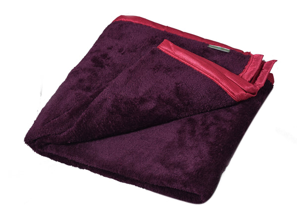 Plant Warmerz Electric Bed Warmer Heating Under Blanket - Single Bed Faux Fur Reversible 2 Years Warranty 30x60 inches (Maroon)